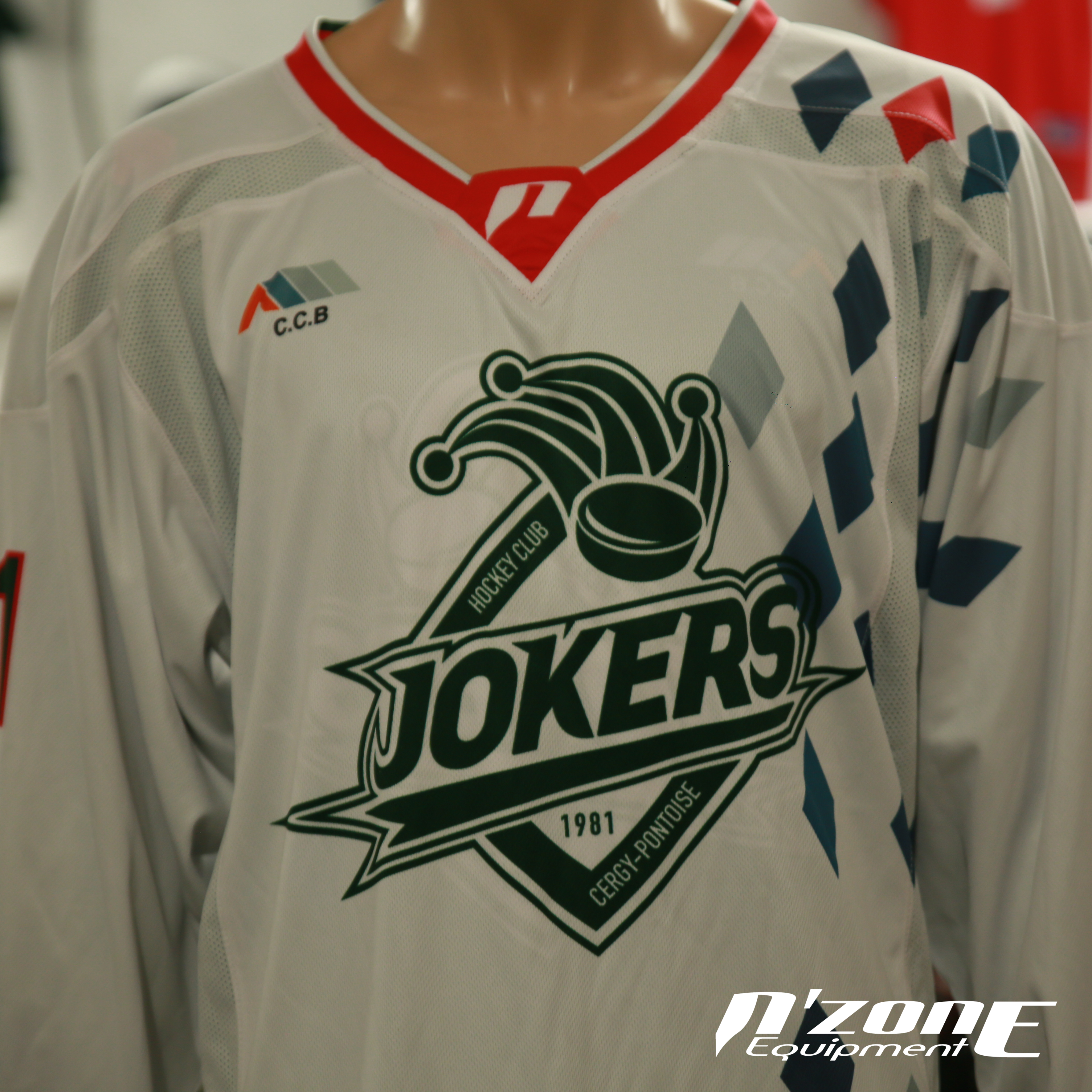 Maillots réversible des Jokers de Cergy