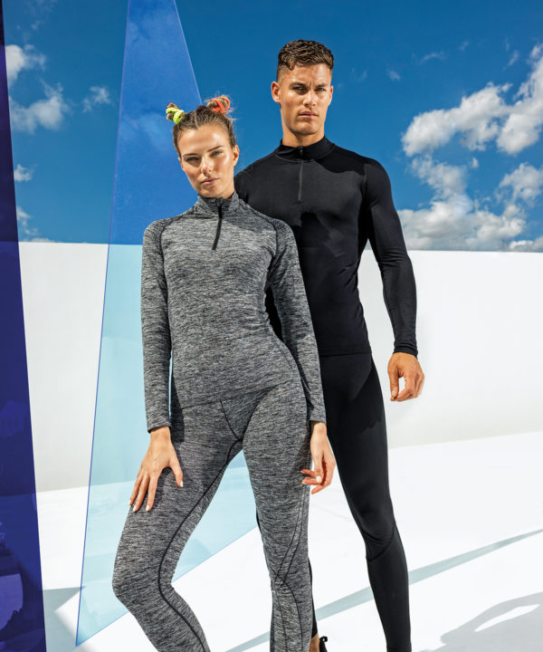 Haut zippé performance femme multi-sport sans coutures – Image 2