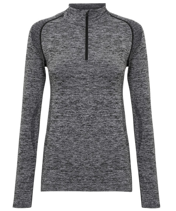 Haut zippé performance femme multi-sport sans coutures – Image 3