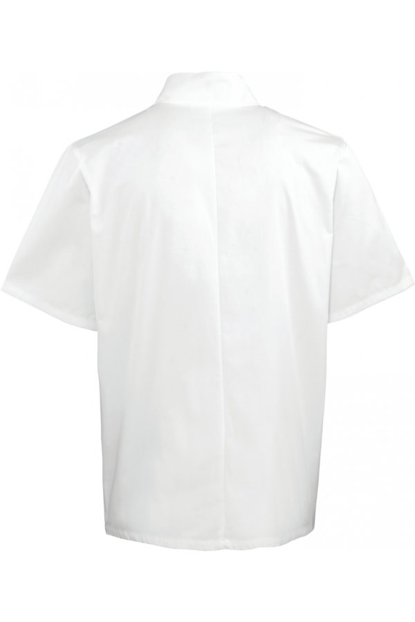 Veste de cuisine manches courtes à boutons pression – Image 3
